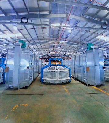 Hệ thống vách ngang bụi cho nhà máy dệt